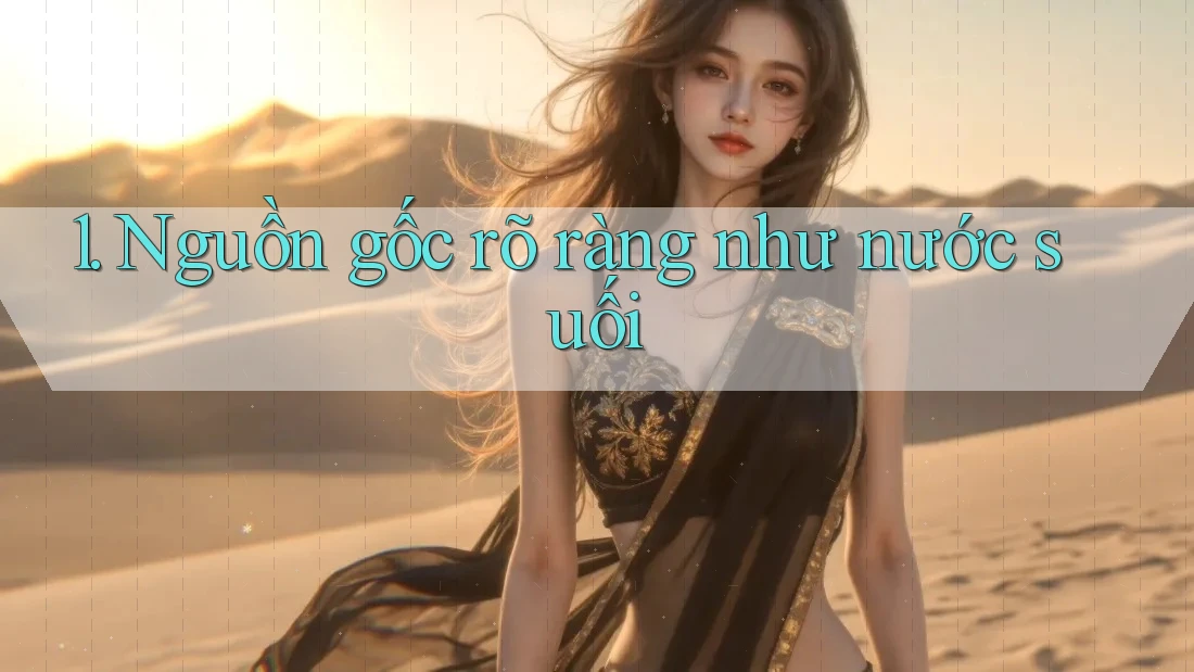 1. Nguồn gốc rõ ràng như nước suối