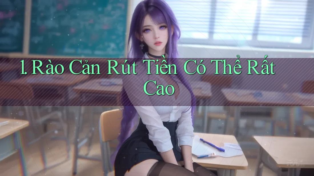 1. Rào Cản Rút Tiền Có Thể Rất Cao