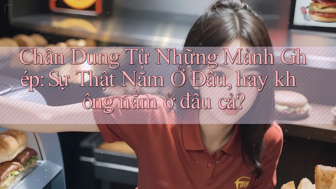 Chân Dung Từ Những Mảnh Ghép: Sự Thật Nằm Ở Đâu, hay không nằm ở đâu cả? Chân Dung Từ Những Mảnh Ghép: Sự Thật Nằm Ở Đâu, hay không nằm ở đâu cả?