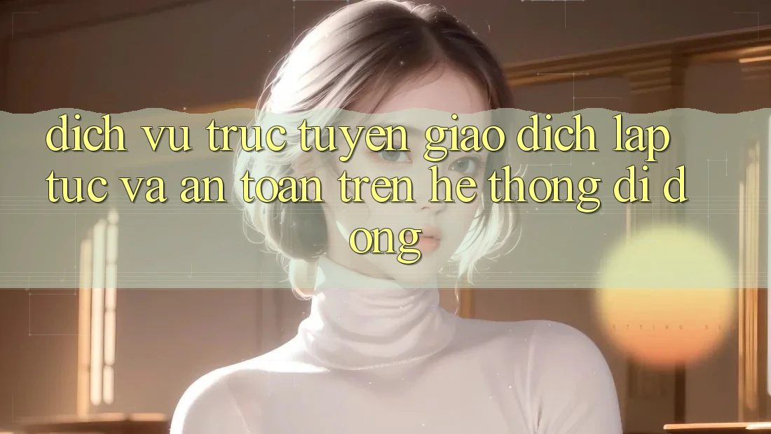 Dịch vụ trực tuyến Giao Dịch Lập tức Và An Toàn Trên Hệ thống Di Động