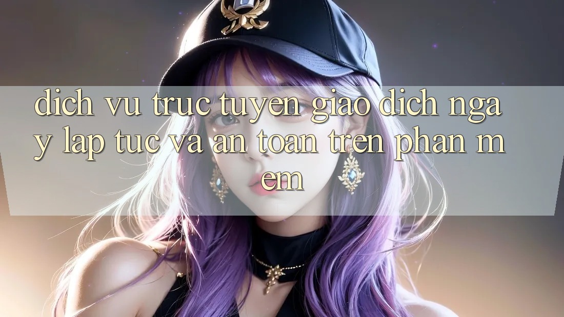 Dịch vụ trực tuyến Giao Dịch Ngay lập tức Và An Toàn Trên Phần mềm