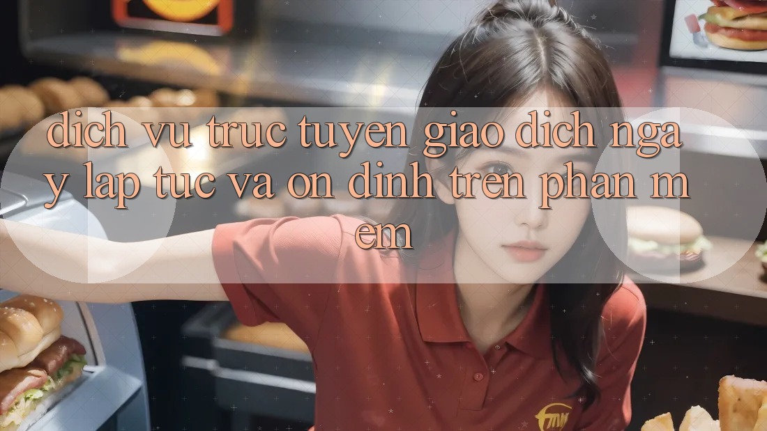 Dịch vụ trực tuyến Giao Dịch Ngay lập tức Và Ổn định Trên Phần mềm