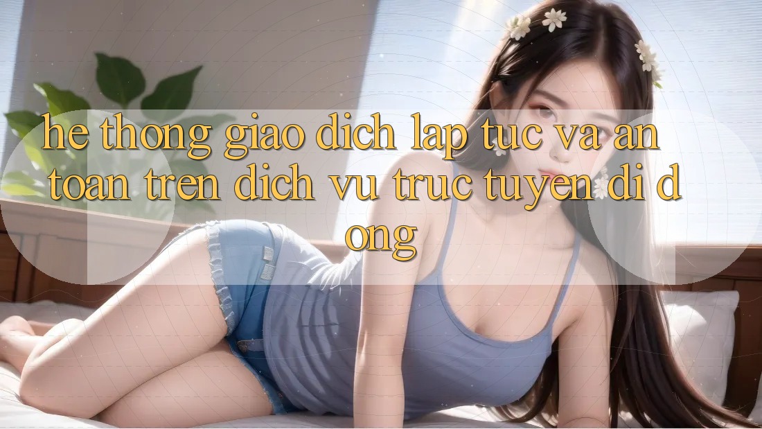 Hệ Thống Giao Dịch Lập tức Và An Toàn Trên Dịch vụ trực tuyến Di Động