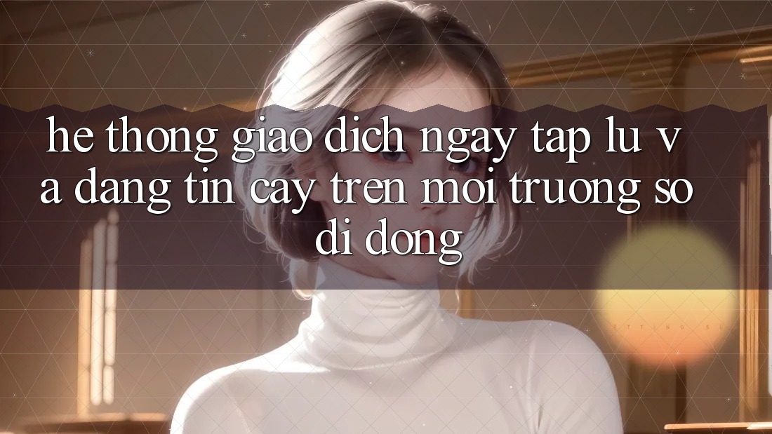 Hệ Thống Giao Dịch Ngay tắp lự Và Đáng tin cậy Trên Môi trường số Di Động