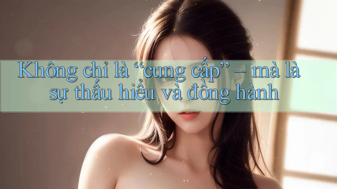 Không chỉ là “cung cấp” – mà là sự thấu hiểu và đồng hành