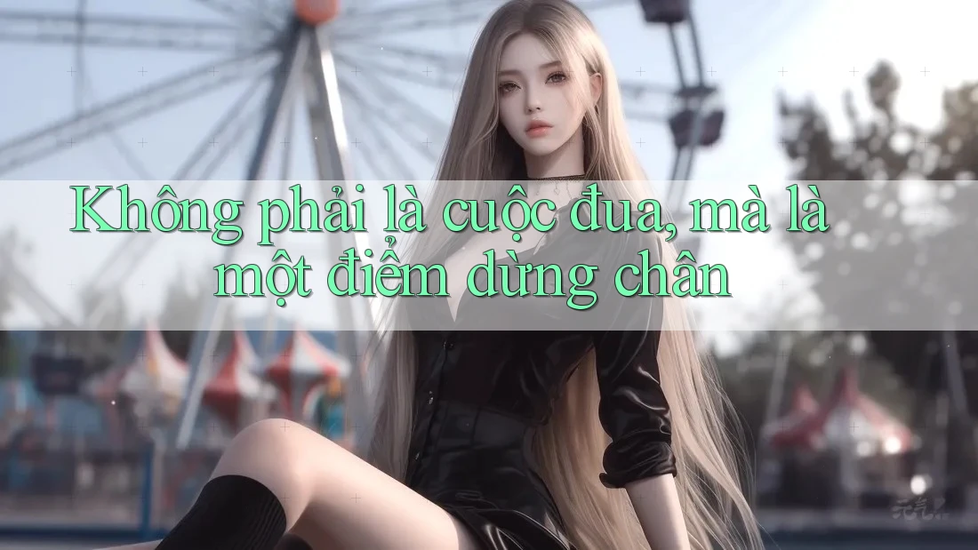 Không phải là cuộc đua, mà là một điểm dừng chân Không phải là cuộc đua, mà là một điểm dừng chân