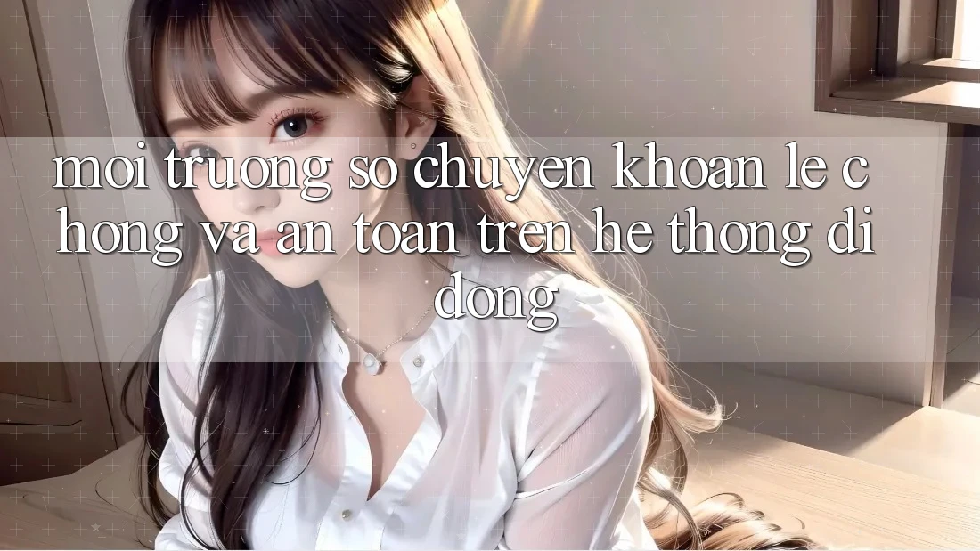 Môi trường số Chuyển khoản Lẹ Chóng Và An Toàn Trên Hệ thống Di Động