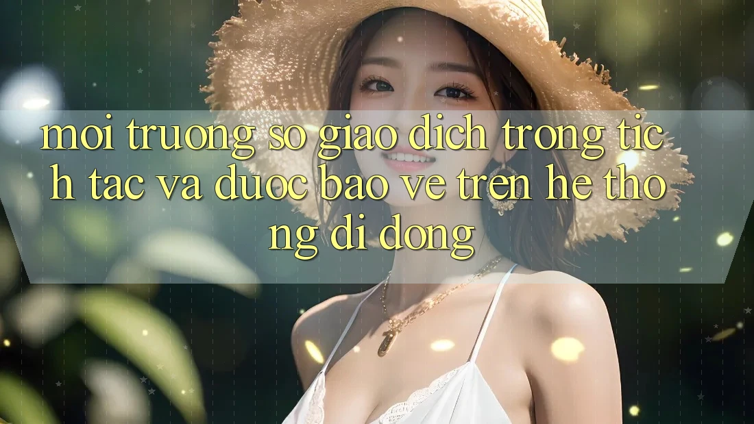 Môi trường số Giao Dịch Trong tích tắc Và Được bảo vệ Trên Hệ thống Di Động
