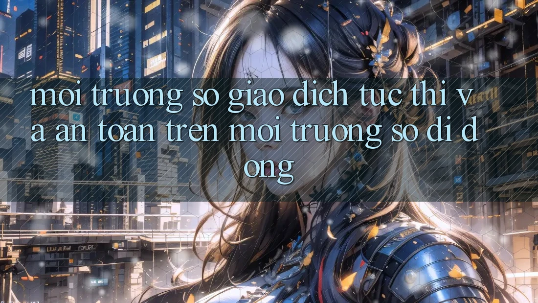 Môi trường số Giao Dịch Tức thì Và An Toàn Trên Môi trường số Di Động