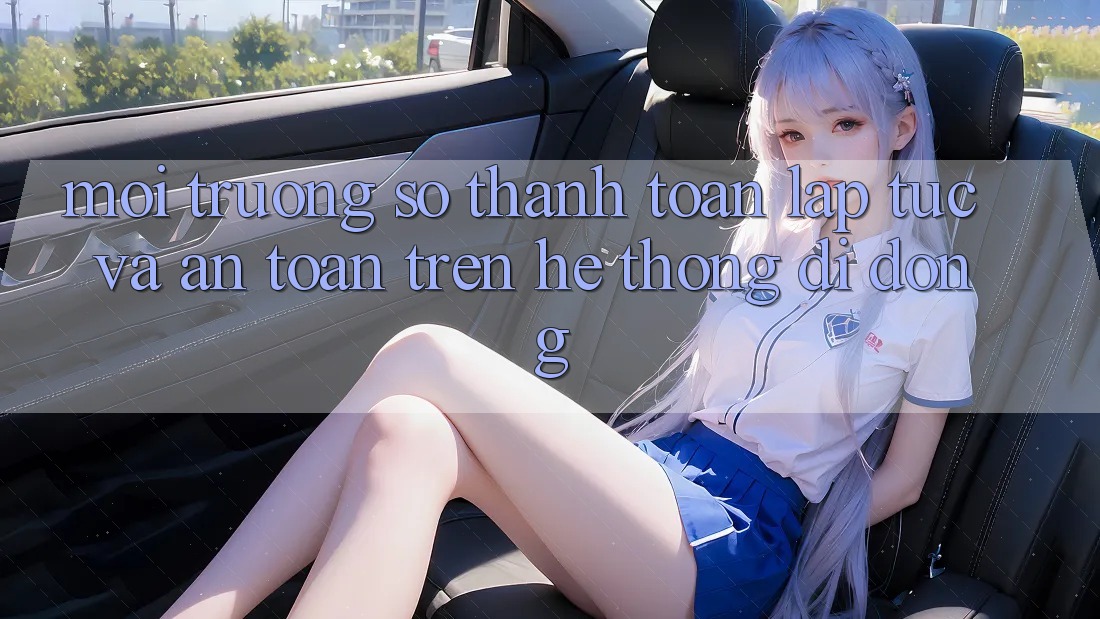 Môi trường số Thanh toán Lập tức Và An Toàn Trên Hệ thống Di Động Môi trường số Thanh toán Lập tức Và An Toàn Trên Hệ thống Di Động