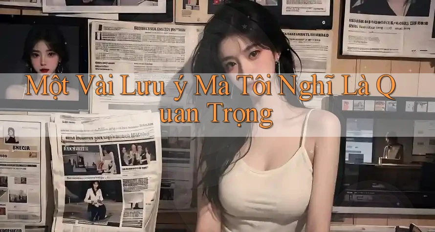 Một Vài Lưu ý Mà Tôi Nghĩ Là Quan Trọng Một Vài Lưu ý Mà Tôi Nghĩ Là Quan Trọng