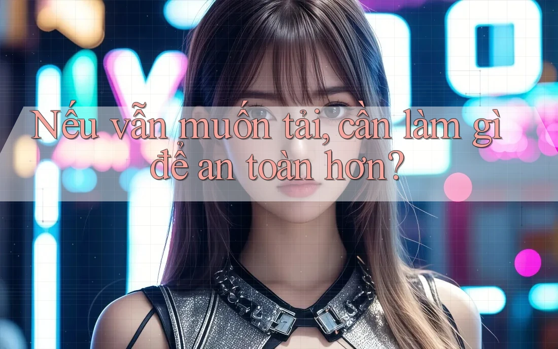 Nếu vẫn muốn tải, cần làm gì để an toàn hơn? Nếu vẫn muốn tải, cần làm gì để an toàn hơn?