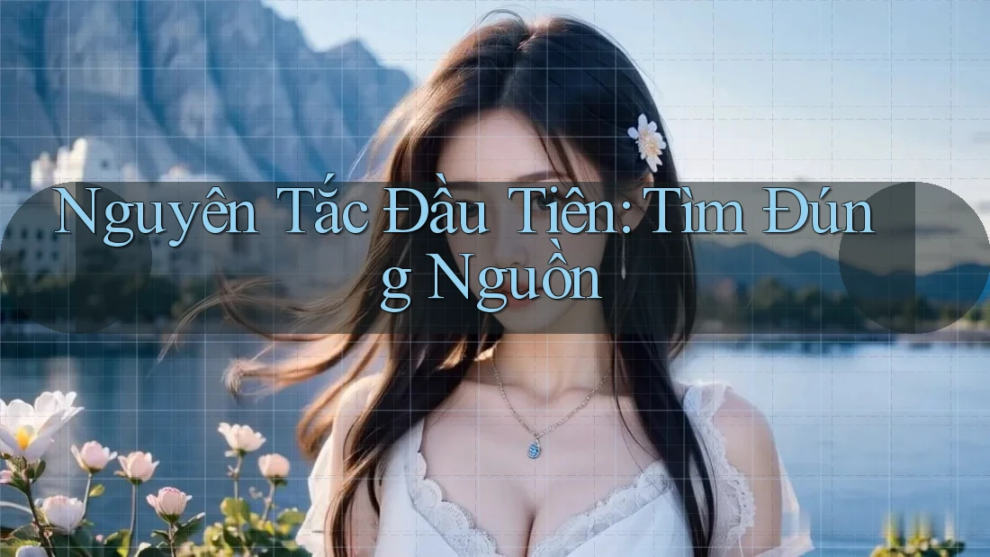 Nguyên Tắc Đầu Tiên: Tìm Đúng Nguồn Nguyên Tắc Đầu Tiên: Tìm Đúng Nguồn
