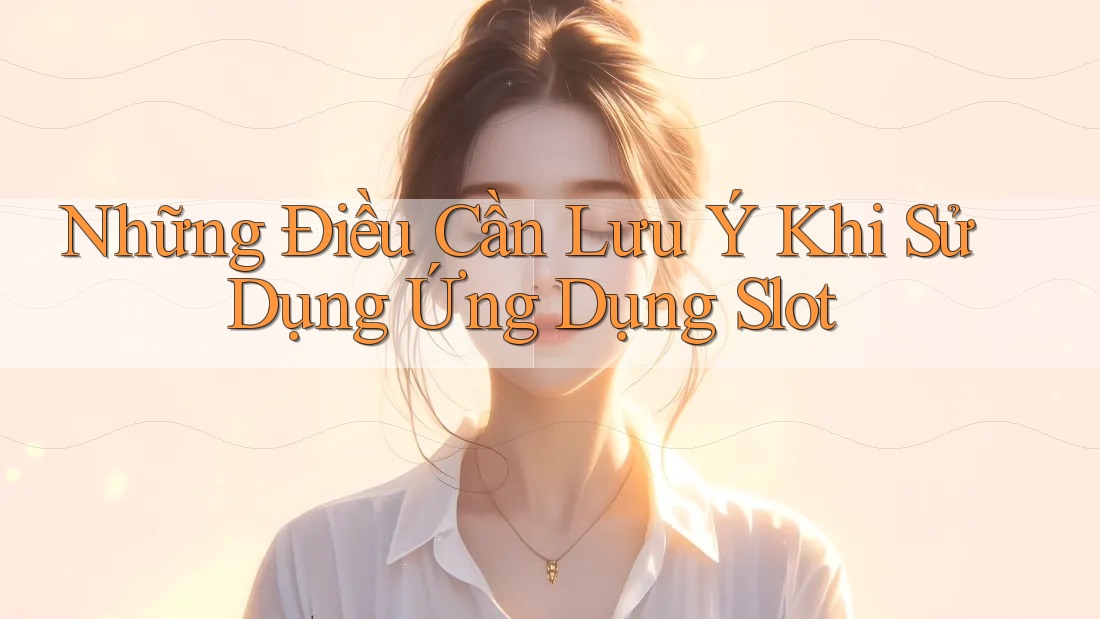 Những Điều Cần Lưu Ý Khi Sử Dụng Ứng Dụng Slot