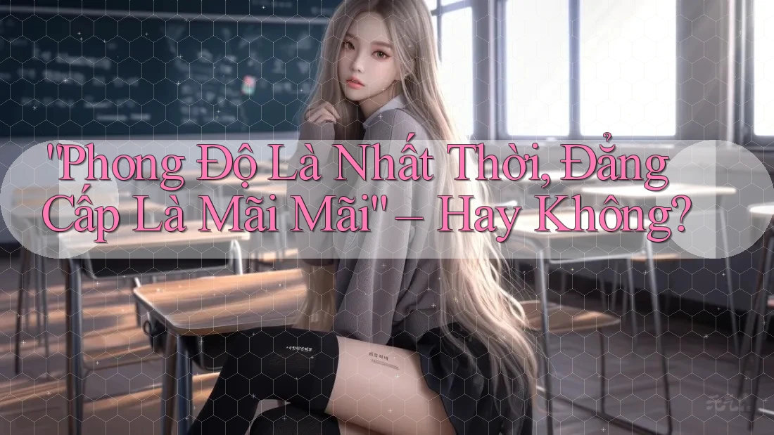 “Phong Độ Là Nhất Thời, Đẳng Cấp Là Mãi Mãi” – Hay Không?