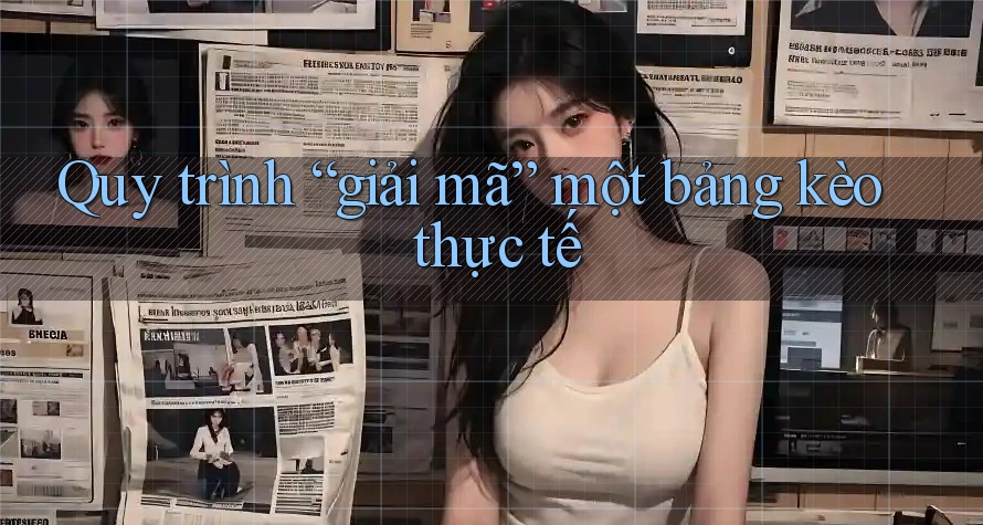 Quy trình “giải mã” một bảng kèo thực tế Quy trình “giải mã” một bảng kèo thực tế